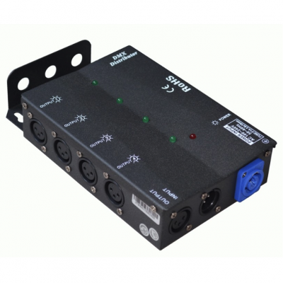 Оптический 4-канальный сплиттер DMX-сигнала Anzhee DMX Splitter 4