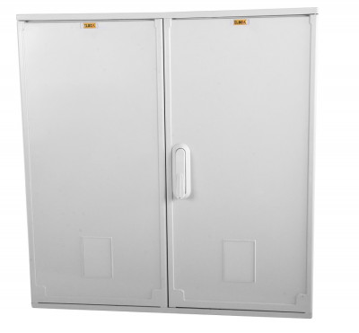 Шкаф электротехнический настенный Elbox EP, IP44, 800х600х250 мм (ВхШхГ), дверь: двойная распашная, полиэстер, корпус: полиэстер, цвет: серый, (EP-800.600.250-2-IP44)