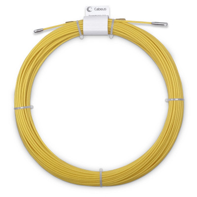 Протяжка для кабеля Cabeus, Полиэтилен, Ø с оболочкой: 4,5 мм, 150 м, бухта, пруток из стеклопластика, (Pull-B-4,5-150m)