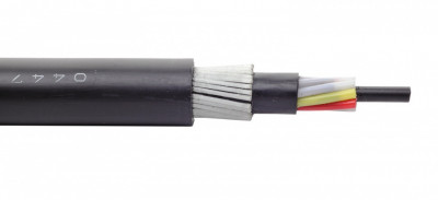 Кабель волоконно-оптический Eurolan L04-FG Loose tube,  32хОВ, OS2 9/125, LSZH (нг(A)-HF), Ø 12,6мм, универсальный, бронированный, цвет: чёрный