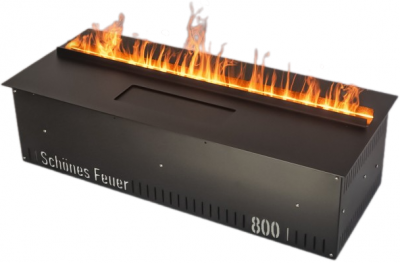 Встраиваемый очаг в модуль Schones Feuer 3D FireLine 800 Pro + синий цвет
