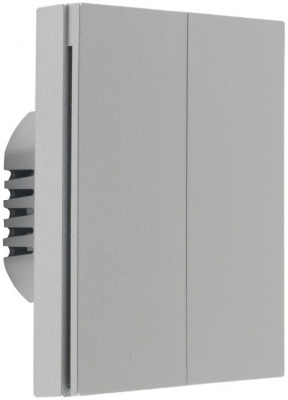 Умный выключатель Aqara Smart Wall Switch H1 Grey (Neutral, Double Rocker)