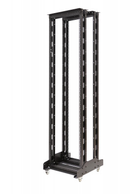 Рама для стойки Eurolan R300, 42U, 1957х955х555 мм (ВхШхГ), глубина 451 мм, цвет: чёрный, (19"  открытая)