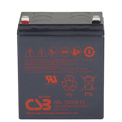 Аккумулятор герметичный свинцово-кислотный CSB HRL 1225W FR