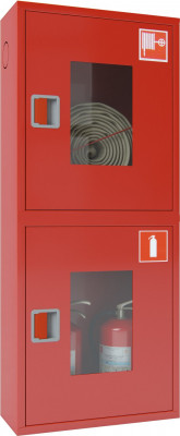 Шкаф пожарный навесной со стеклом красный Ш-ПК-О-003 «Т» НОК (ПК-320НОК)