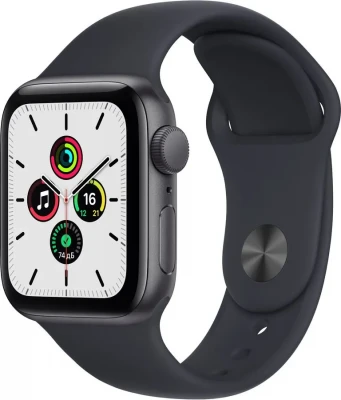 Умные часы Apple Watch SE 2 40mm Space Grey Aluminium Case with Midnight Sport Band (MKQ13LL/A)