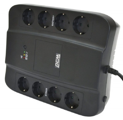 ИБП Powercom SPIDER, 850ВА, оффлайн, напольный, 285х232х103 (ШхГхВ), 230V,  однофазный, Ethernet, (SPD-850E)