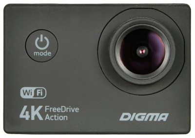 Автомобильный видеорегистратор Digma FreeDrive Action 4K WiFi