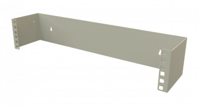 Кронштейн Hyperline BW19, настенный, 2U, 91х493х110 мм (ВхШхГ), нагрузка: 15 кг, настенный, 19", цвет: серый
