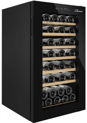 Отдельностоящий винный шкаф 22-50 бутылок Libhof GM-49 black