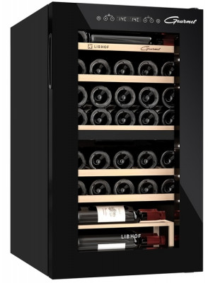 Отдельностоящий винный шкаф 22-50 бутылок Libhof GMD-33 Black