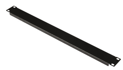 Фальш-панель Datarex, неперфорированная, 19", 1U, 44х484х12 мм (ВхШхГ), плоская, металл, цвет: чёрный