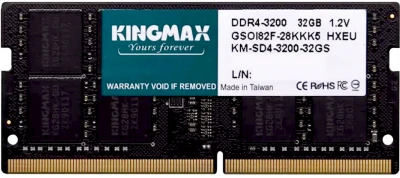 Оперативная память 32Gb DDR4 3200MHz Kingmax SO-DIMM (KM-SD4-3200-32GS)