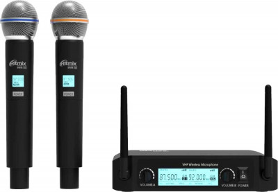 Микрофонная система Ritmix RWM-222 Black