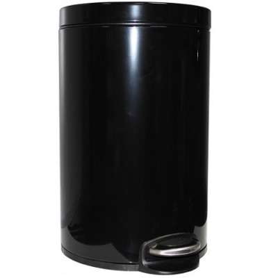 Урна для мусора BINELE Lux 12 литров (черная)