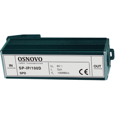 Грозозащита OSNOVO, портов: 1, RJ45, (SP-IP/100D)