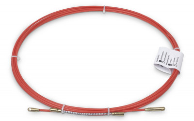 Протяжка для кабеля Cabeus, Полиэтилен, Ø с оболочкой: 3,5 мм, 15 м, бухта, пруток из стеклопластика, (Pull-B-3,5-15m)