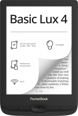 Электронная книга PocketBook 618 Basic Lux 4 Black