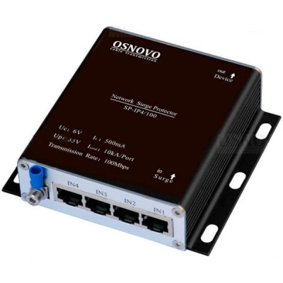 Грозозащита OSNOVO, портов: 4, RJ45, (SP-IP4/100)