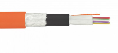 Кабель волоконно-оптический Eurolan L21-TB Tight Buffer,  6хОВ, OS2 9/125, LSZH-FR, Ø 11,3мм, универсальный, бронированный, цвет: оранжевый