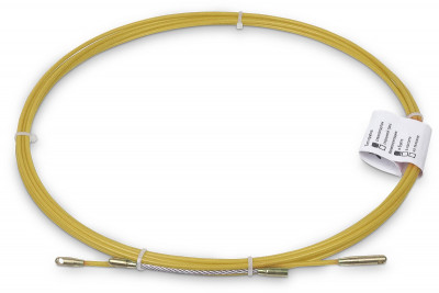 Протяжка для кабеля Cabeus, Полиэтилен, Ø с оболочкой: 4,5 мм, 10 м, бухта, пруток из стеклопластика, (Pull-B-4,5-10m)