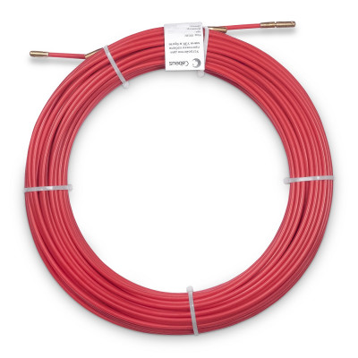 Протяжка для кабеля Cabeus, Полиэтилен, Ø с оболочкой: 6 мм, 90 м, бухта, пруток из стеклопластика, (Pull-B-6-90m)
