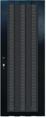 Дверь (к шкафу) TWT, 42U, 800 мм Ш, комплект 2 шт, для шкафов, передняя - перфорированная, задняя - двойная перфорированная, цвет: чёрный