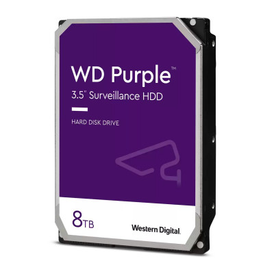 Жёсткий диск WD Purple, 8 ТБ, SATA, 5 640 rpm, WD84PURZ