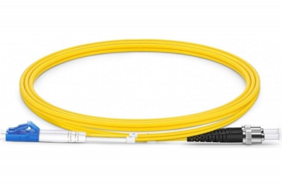 Коммутационный шнур оптический BNH Tight Buffer, Simplex LC/ST (APC), OS2 9/125, LSZH, Ø 3мм, 20м, цвет: жёлтый, (B660.1-LC-STA-9-20-LSZH)