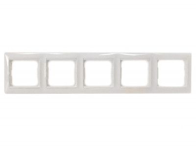Рамка Legrand Valena, 5 постов, 58х51 мм (ВхШ), плоская, горизонтальная, цвет: белый (LEG.774455)