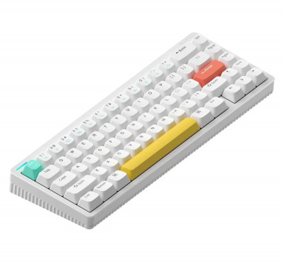 Беспроводная механическая клавиатура Nuphy Halo65 Baby Kangaroo Switch White