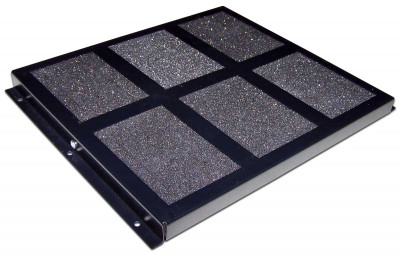 Фильтрующая вставка TWT, 800 мм Ш, для шкафов 800мм, сталь, цвет: чёрный