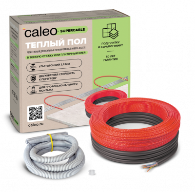 Нагревательный кабель Caleo Supercable 18W-80