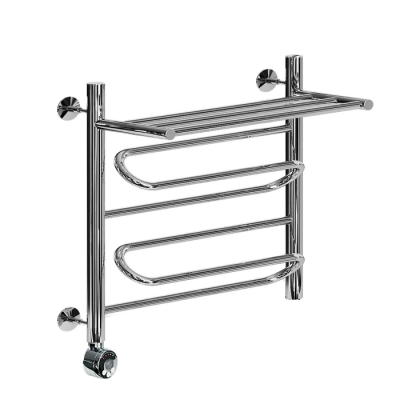 Электрический полотенцесушитель Ника ЛZ/ВП Электрическая Лесенка Зигзаг/Верхняя Полка 60х60 -2  лев