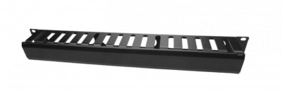 Организатор коммутационных шнуров Hyperline CM, 19", 1HU, 44х482,5х67 мм (ВхШхГ), с крышкой , цвет: чёрный