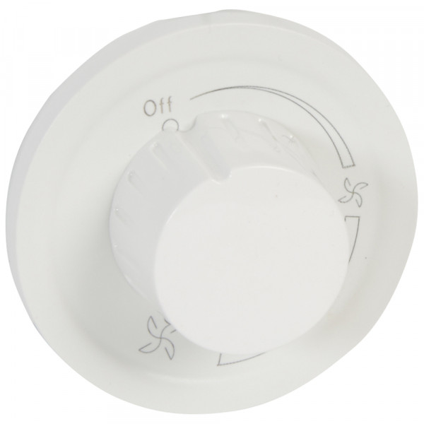 Лицевая панель для выключателя Legrand Celiane, 70х58 мм (ВхШ), кол-во клавиш: 1, для вентилятора, цвет: белый, (LEG.068088)