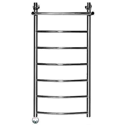 Электрический полотенцесушитель Ника ЛД/ВП Электрическая Лесенка Дуга/Верхняя Полка 100х40 -7 лев