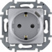 Розетка электрическая Legrand INSPIRIA, 2к+З+USB, 16АX, 75,8х75,8 мм (ВхШ), шторки защитные, цвет: алюминий (673772)