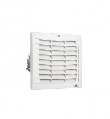 Вентиляторная решетка STEGO FPI 118, с фильтром, 176х176х68 мм (ВхШхГ), для вентиляторного модуля, цвет: светло-серый