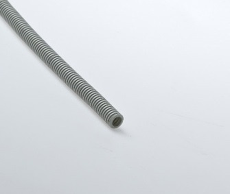 Гофрированная труба Рувинил, ПВХ, тяжелая, D16 мм, с зондом, цвет серый, бухта, 100 м