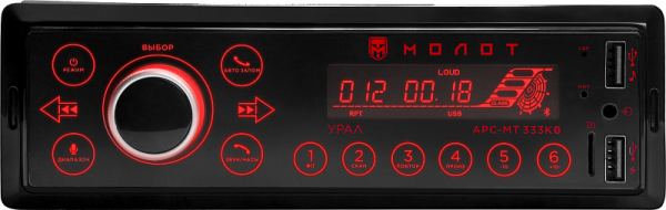 Автомагнитола УРАЛ МОЛОТ АРС-МТ 333К