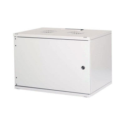 Шкаф телекоммуникационный настенный Lande NETbox SOHO, 19", 12U, 595х540х400 мм (ВхШхГ), дверь: металл, боковая панель: сплошная несъемная, разборный, цвет: серый