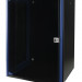 Шкаф телекоммуникационный настенный Datarex, 19", 18U, 757х600х450 мм (ВхШхГ), дверь: стекло, боковая панель: сплошная съемная, разборный, цвет: чёрный