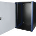 Шкаф телекоммуникационный настенный Datarex, 19", 18U, 757х600х450 мм (ВхШхГ), дверь: стекло, боковая панель: сплошная съемная, разборный, цвет: чёрный