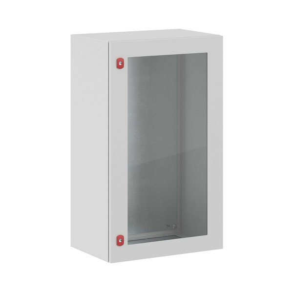 Шкаф электротехнический настенный DKC ST, IP66, 1000х600х400 мм (ВхШхГ), дверь: стекло, корпус: сталь листовая, цвет: серый, с монтажной панелью, (R5STX1064)