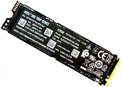 Накопитель SSD 512Gb Intel 760p Series (SSDPEKKW512G8XT)