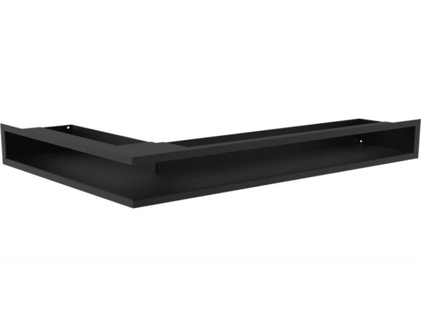 Вентиляционная решетка для камина Kratki Люфт угловая/9*40 см правая черная LUFT/NP/9/40/45S/C