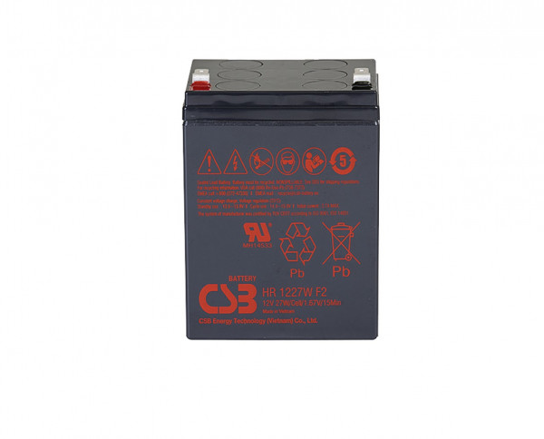 Аккумулятор для ИБП CSB Battery HR, 101,8х70х90 мм (ВхШхГ),  необслуживаемый свинцово-кислотный,  12V/, (HR 1227 W)
