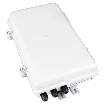 Бокс оптический Lanmaster, SC, 24 хОВ, 460х300х100 мм (ВхШхГ), цвет: серый, (LAN-FDB-FTTH24/OUT)