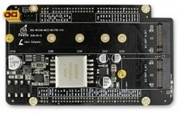 Плата расширения FireFly ROC - RK3399 - MEZZ - M2 - POE